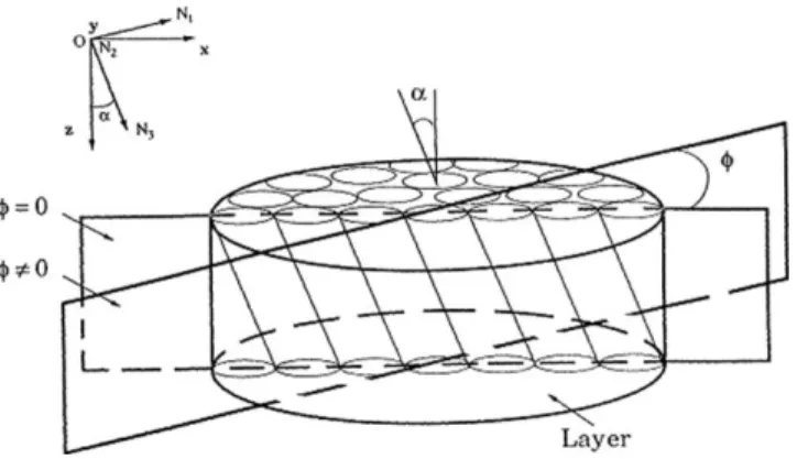 Fig. 2 Model of anisotropy for columnar thin films.