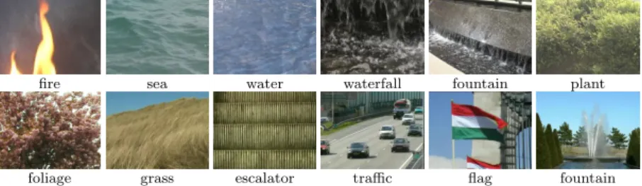 Figure 4: Sample videos of UCLA (above row) and DynTex (bottom row).