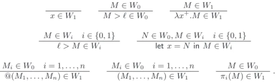 Table 2: An ordinary call-by-value λ-calculus: λ ℓ