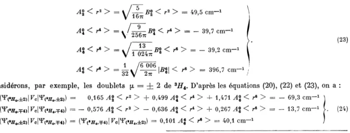 FIG.  4.  -  Transitions  3H4 -&amp;#x3E; 3PO.l 2  de  Pr+ + +  dans