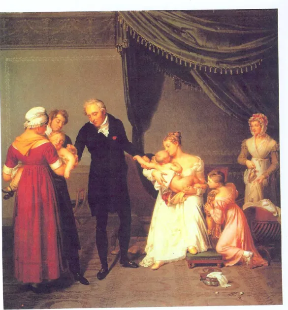 Figure 2 : La vaccine au château de Liancourt. Desbordes, Musée de l’Assistance Publique 