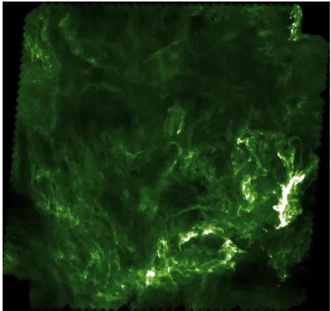 Figure 1.2: Observation de Polaris par Herschel-Spire à 250 µm (Miville-Deschênes et al