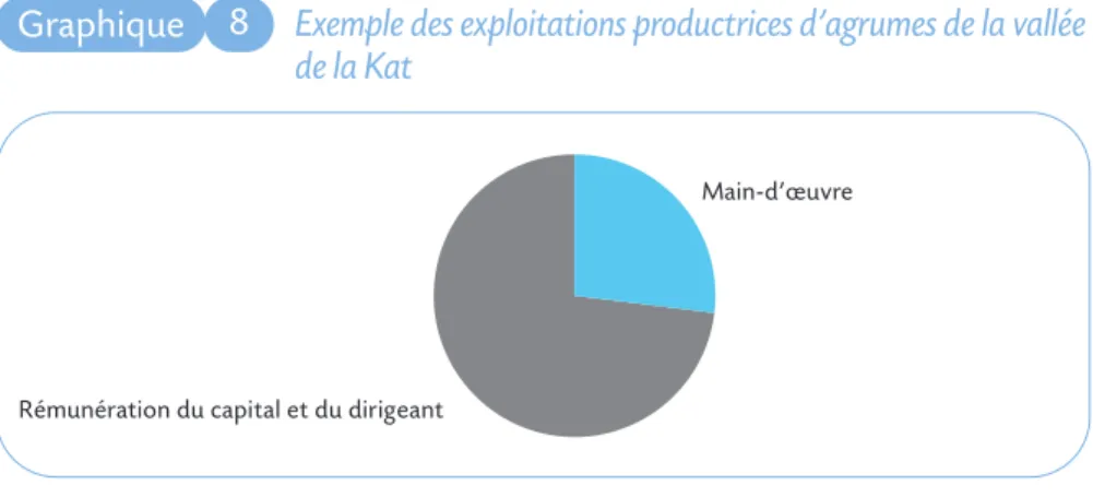 Graphique 8 Exemple des exploitations productrices d’agrumes de la vallée de la Kat