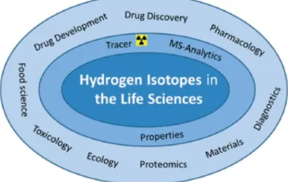 Figure I. 4: Applications of hydrogen isotopes in life sciences  6 