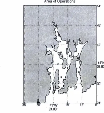 Figure 3.1:  Narraganset  Bay Area of  Operations 