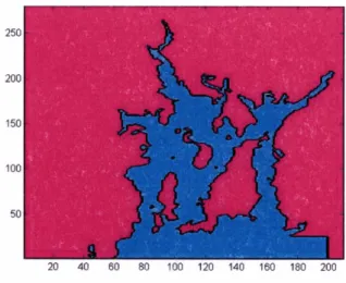 Figure 3.5:  Digitized Map with 200m  grid Interval 