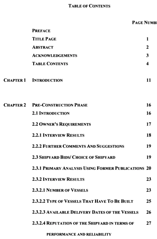 TABLE  OF CONTENTS PAGE  NUMBER PREFACE TITLE  PAGE ABSTRACT ACKNOWLEDGEMENTS TABLE  CONTENTS CHAPTER  1  INTRODUCTION
