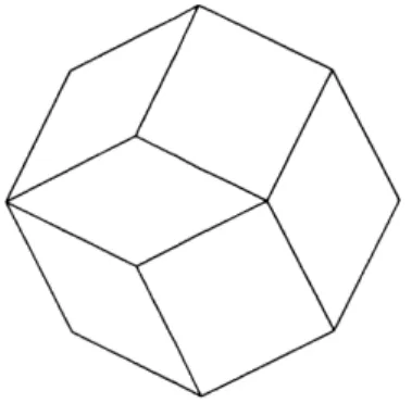 Figure  5-1:  The  rhombic  tiling  given  by  the  reduced  expression  s 1 s 3 S 2 s 3 s 1 s 2 final  path,  and  is  tiled  by  quadrilaterals