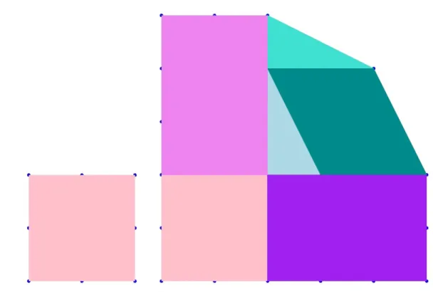 Figure 4.5: The Newton polygons Q 2 = conv(A 2 ), and Q 1 + Q 2 = conv(A 1 + A 2 )