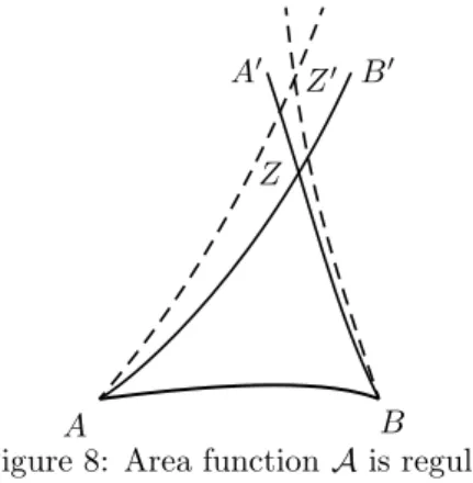 Figure 8: Area function A is regular.