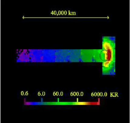 Figure 16 : Distribution du sodium. Mise en évidence de la queue de sodium. Potter et al., 2002