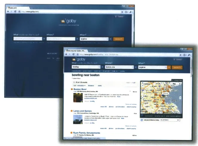Figure  1-3:  Interface  of  Goby.com  as  of  December  20th,  2009
