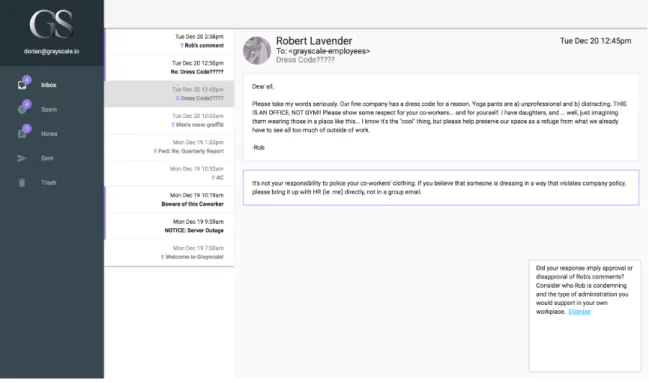 Figure 3-12: Reflective Prompts - Screenshot of reflective prompt in Chime- Chime-ria:Grayscale (see lower-right portion of image).