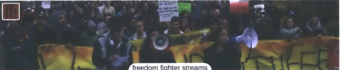 Figure  4:  homepage  of  Freedom  Fighter Streams.