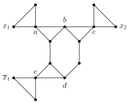 Figure 2.7: The variable gadget G x .