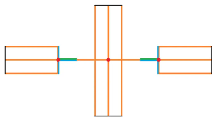 Figure 3.2: Attaching maps of the 3-cells near a crossing