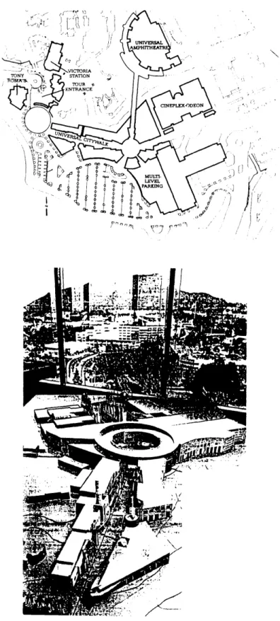 Figure  2.6  (top)  CityWalk  as  the  connecting  spine.