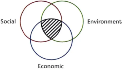Figure  2.5  The  three  elements of  sustainability
