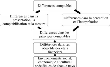 Figure 4. Origine des différences comptables (Raffournier et al, 1997) Différences comptables Différences dans la 