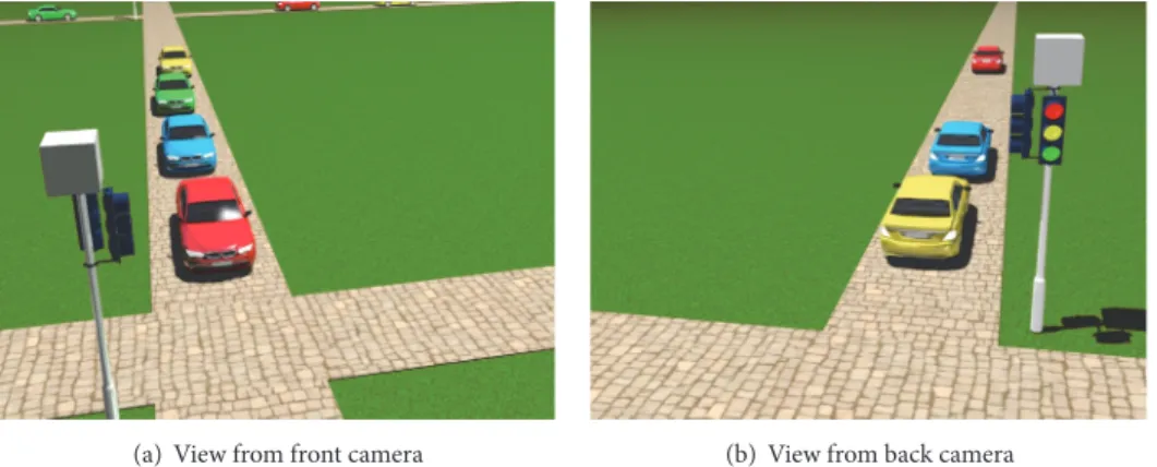 Figure 2: In the case of the self-organizing method, if a closed-loop system (CCTV) is used, a camera for each street where vehicles enter the intersection to detect approaching vehicles is required and a camera for every street is required where vehicles 