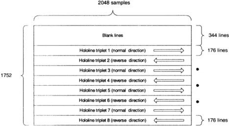 Figure 13:  The format for  writing a holographic  fringe  pattern to the framebuffer.