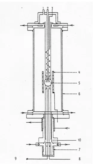 Figure 2.6 : Le réacteur dans son enceinte pressurisable
