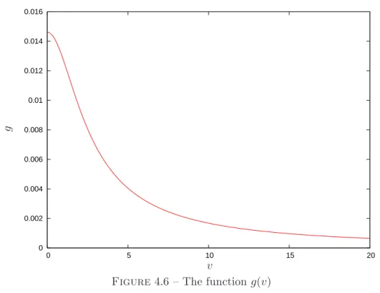 Figure 4.6 – The function g(v)