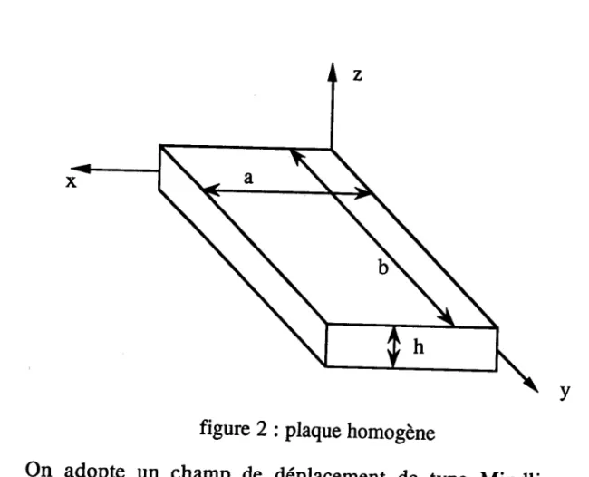 figure 2 : plaque homogène 01  a$gnte un  champ de déplacement  de type perpendicuraire 