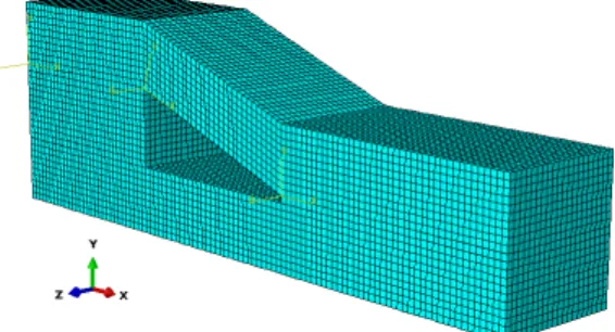 Fig. 2. Geometry of the benchmark ply drop mo- mo-del.