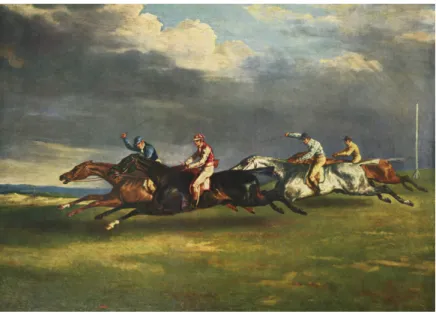 Figure 1.1 – Théodore Géricault, Le Derby D’Epsom, 1821, peinture à l’huile sur toile, 92 × 123 cm, Musée du Louvre, Paris.