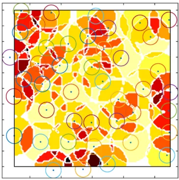 Figure 5 – Carte de clustering pour une répartition aléatoire