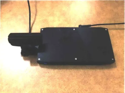 Figure  3-7:  Intel  NUC  Skull  Canyon  setup  with  Play Station  Eye  Camera.