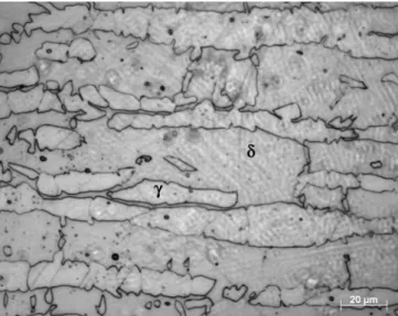 Figure III.8 Micrographie optique de la ZAT –zone de recuit partiel- 