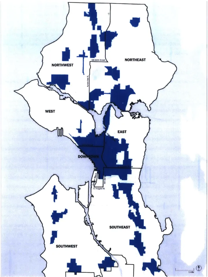 Figure  Twelve:  Design  Review  Districts  (Data:  City  of Seattle)