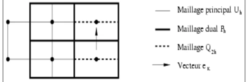 Fig. 2.1 – Visualisation des diff´ erents maillages