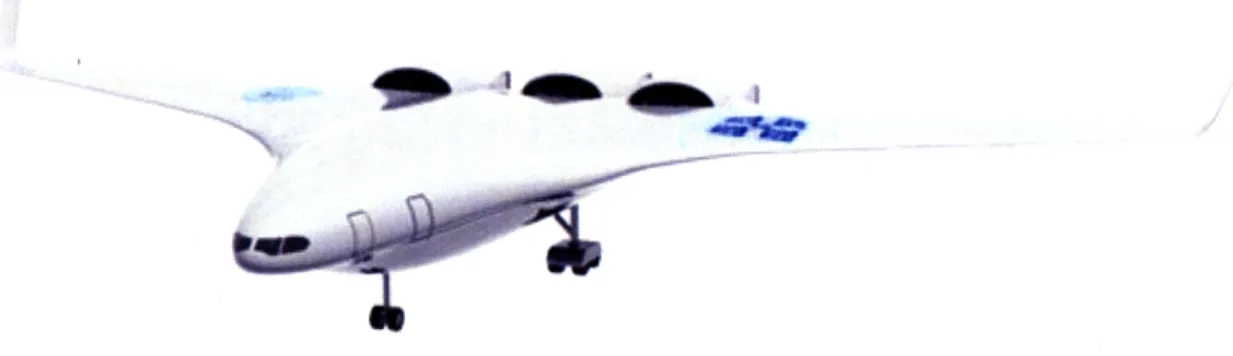 Figure  2-1:  The  Silent  Aircraft  Initiative  SAX-40  hybrid-wing-body  aircraft  [4]