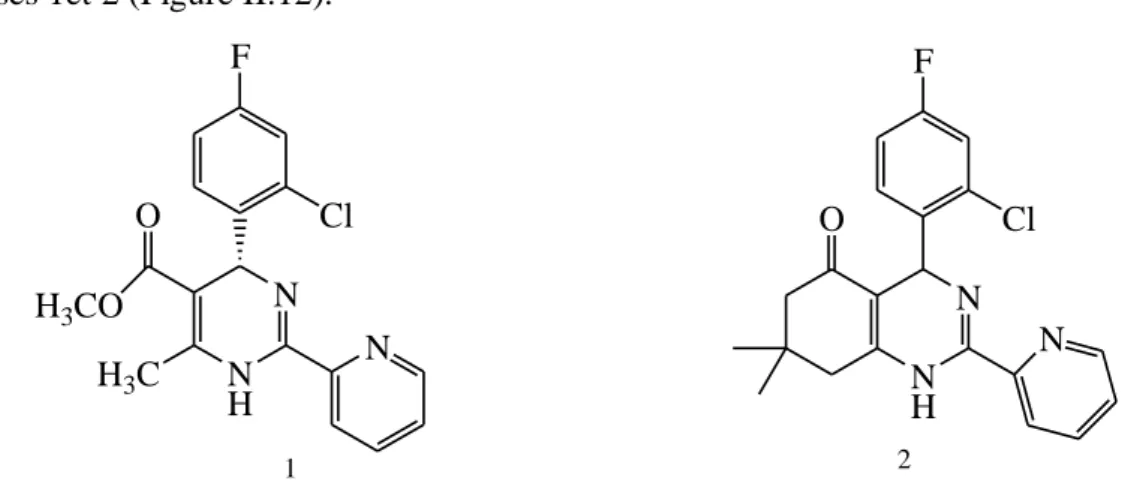 Figure II.12. Exemple d’une dihydropyrimidine, dotée d’activité antivirale. 