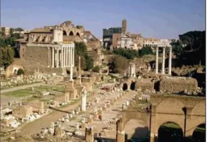 Fig 6 : Voie des Forums impériaux, Rome (Italie) 