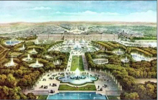 Fig 8: Les jardins de Versailles 