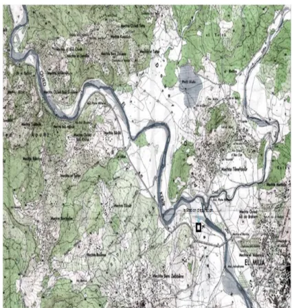 Figure I-1 : Situation géographique du secteur étudié (extrait de la carte topographique au  1/50000)