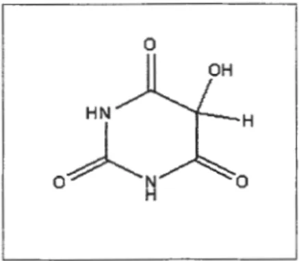 Figure 9: Structure chimique de l' acide dialurique (55). 