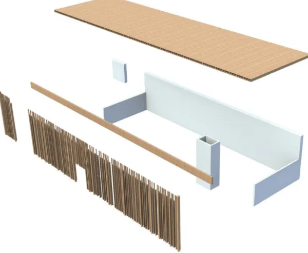 Figure 1: Principe constructif du bâtiment