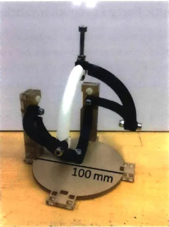Figure 2-6: A  physical  model  was  made  using a  3D  printer and a  laser  cutter. Though  the model  was not actuated,  it enabled  an  accurate geometric  study  to verify the  theoretical designs.