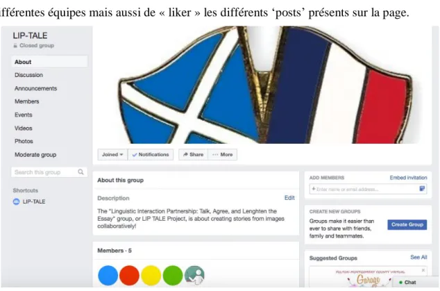 Figure 11 Groupe Facebook LIP-TALE 