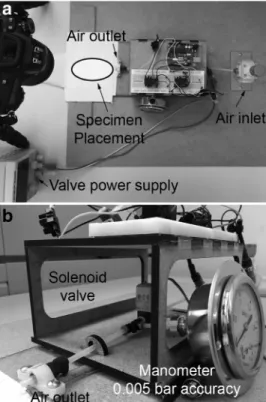 FIG. 4. Simulation and experimental results of the two types of appendages. (a) Bending appendages, undeformed and deformed; (b) extending appendages FEA model,  un-deformed and un-deformed; (c) angle to pressure deformation for bending appendage; (d) disp