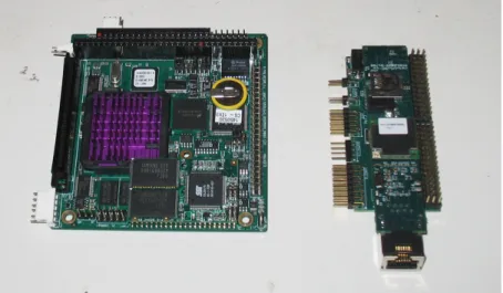 Figure 5-1: Two of the computers used in the project. On the left is the Elektra and on the right is the Gumstix.