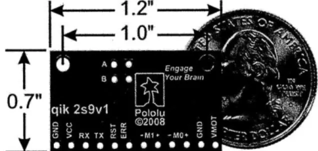 Figure  2-4:  Dual  motor driver  used  to  control  the  flappers  on the  CJDs.