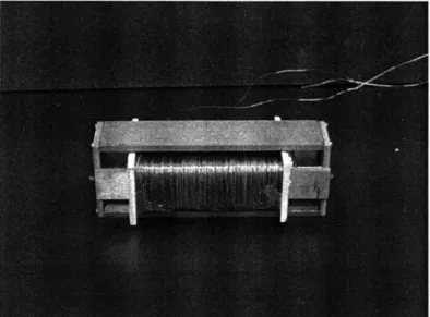 Figure  3.1  Early prototype  of radial field,  square  cross-section  voice  coil