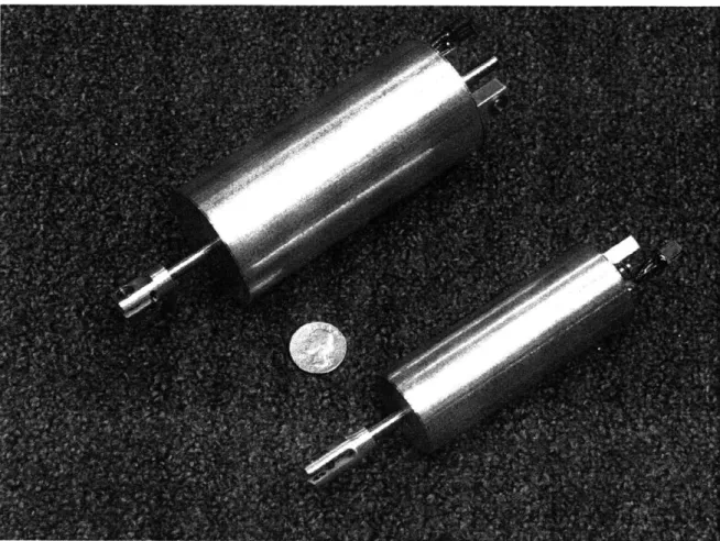Figure 3.5  Bicep  and forearm  voice coil  actuators