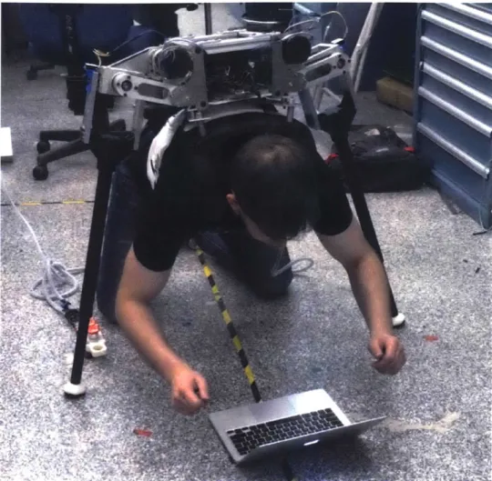 Figure  3-3:  Second  prototype  in  operation  with static  legs